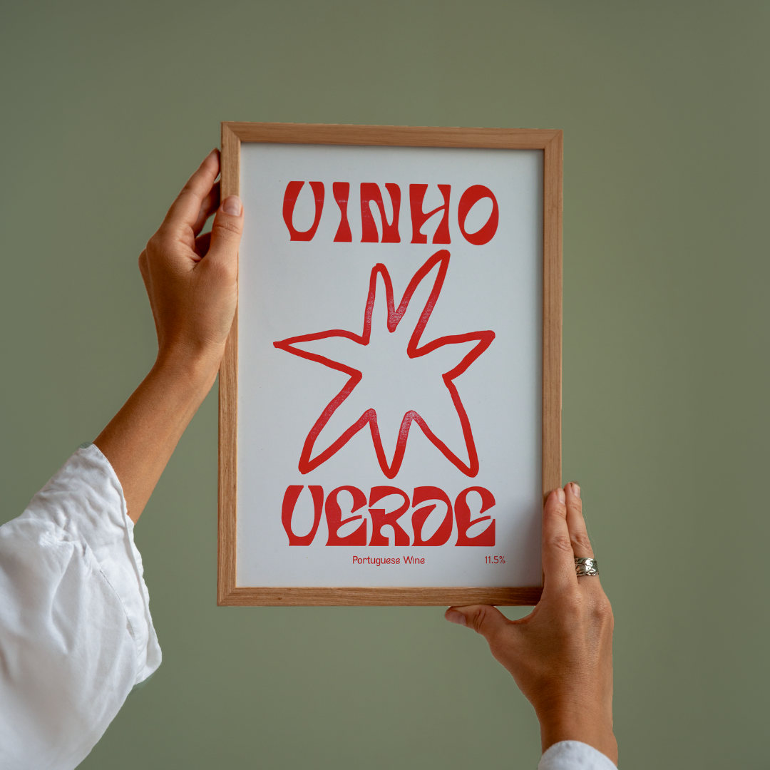 Handgemaakte wijn posters uit Portugal