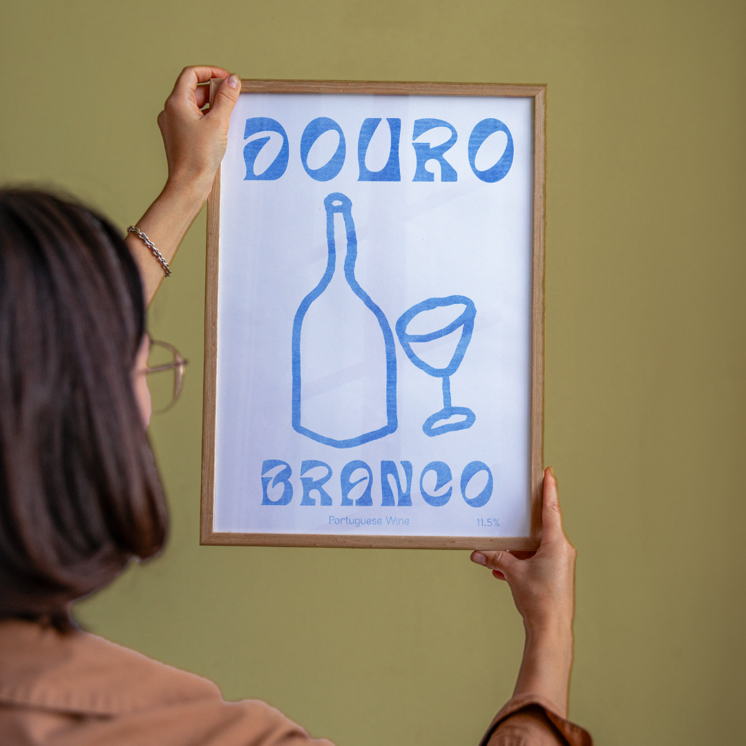 Handgemaakte wijn posters uit Portugal