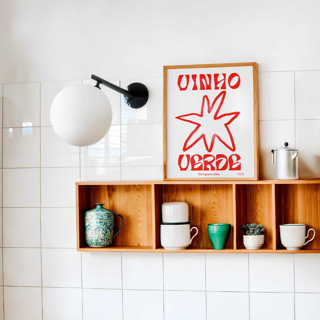 Handgemaakte wijn posters uit Portugal